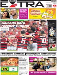 Capa do jornal Extra 30/07/2018