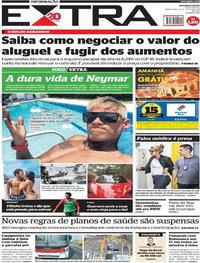 Capa do jornal Extra 31/07/2018