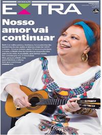 Capa do jornal Extra 01/05/2019
