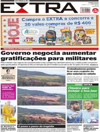 Capa do jornal Extra 02/02/2019