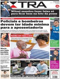 Capa do jornal Extra 05/01/2019
