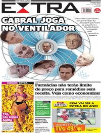 Capa do jornal Extra 06/04/2019