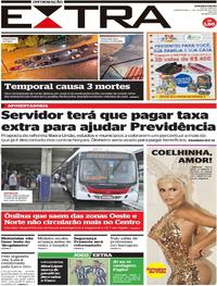 Capa do jornal Extra 07/02/2019