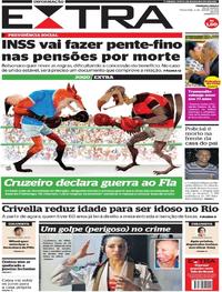 Capa do jornal Extra 08/01/2019