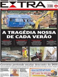 Capa do jornal Extra 08/02/2019