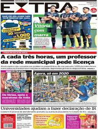 Capa do jornal Extra 11/03/2019