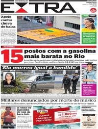 Capa do jornal Extra 11/05/2019