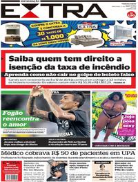 Capa do jornal Extra 12/03/2019