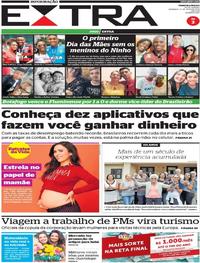 Capa do jornal Extra 12/05/2019