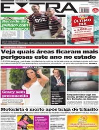 Capa do jornal Extra 13/05/2019