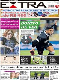 Capa do jornal Extra 14/02/2019