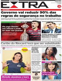 Capa do jornal Extra 14/05/2019
