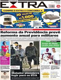 Capa do jornal Extra 16/03/2019