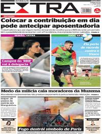 Capa do jornal Extra 16/04/2019