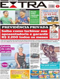Capa do jornal Extra 17/02/2019
