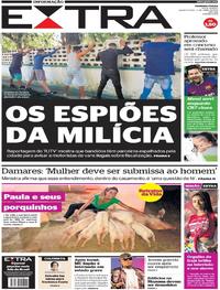 Capa do jornal Extra 17/04/2019