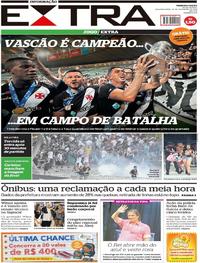 Capa do jornal Extra 18/02/2019