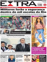 Capa do jornal Extra 18/04/2019