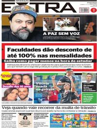 Capa do jornal Extra 20/01/2019
