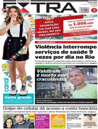 Capa do jornal Extra 21/04/2019
