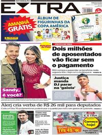 Capa do jornal Extra 23/03/2019