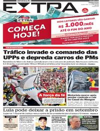 Capa do jornal Extra 24/04/2019