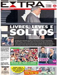 Capa do jornal Extra 26/03/2019