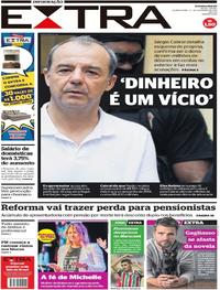 Capa do jornal Extra 27/02/2019