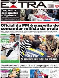 Capa do jornal Extra 28/01/2019