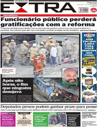 Capa do jornal Extra 28/02/2019
