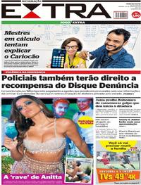 Capa do jornal Extra 30/03/2019
