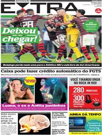 Capa do jornal Extra 01/08/2019