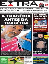 Capa do jornal Extra 02/11/2019