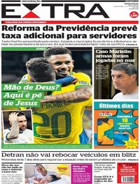 Capa do jornal Extra 03/07/2019