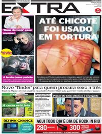 Capa do jornal Extra 03/08/2019