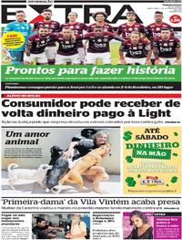 Capa do jornal Extra 03/09/2019