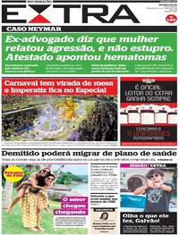 Capa do jornal Extra 04/06/2019
