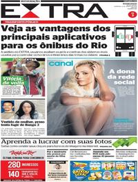 Capa do jornal Extra 04/08/2019