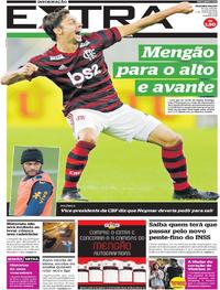 Capa do jornal Extra 05/06/2019