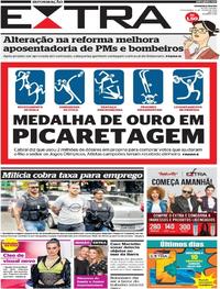 Capa do jornal Extra 05/07/2019