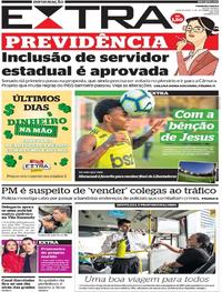 Capa do jornal Extra 05/09/2019