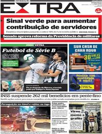 Capa do jornal Extra 05/12/2019