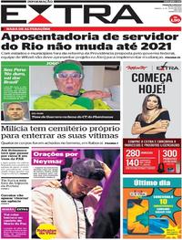 Capa do jornal Extra 06/07/2019