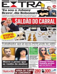 Capa do jornal Extra 07/08/2019