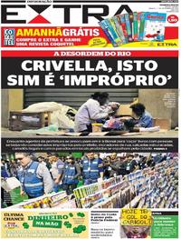 Capa do jornal Extra 07/09/2019