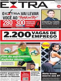 Capa do jornal Extra 09/07/2019