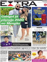 Capa do jornal Extra 10/12/2019