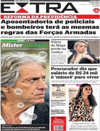 Capa do jornal Extra 11/09/2019