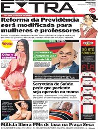 Capa do jornal Extra 12/06/2019