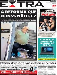Capa do jornal Extra 12/07/2019